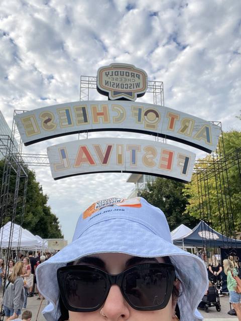 Art of Cheese Festival arch in Wisconsin